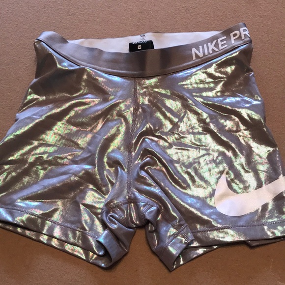 shiny nike shorts